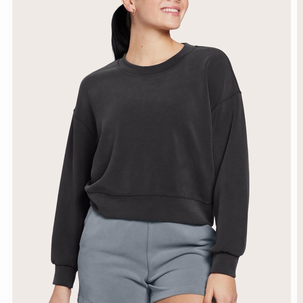 NWT Lululemon x Peloton Perfectly Oversized Crop Crew Softstreme Retail $128